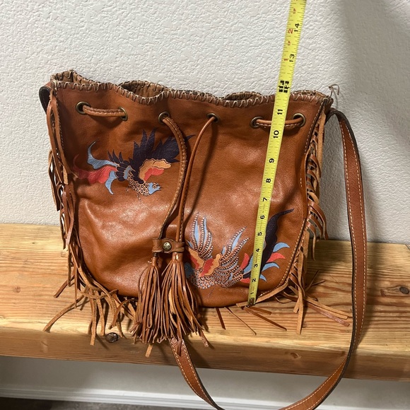 Patricia Nash Tan Genuine Leather Crossbody Bag - Picture 7 of 7